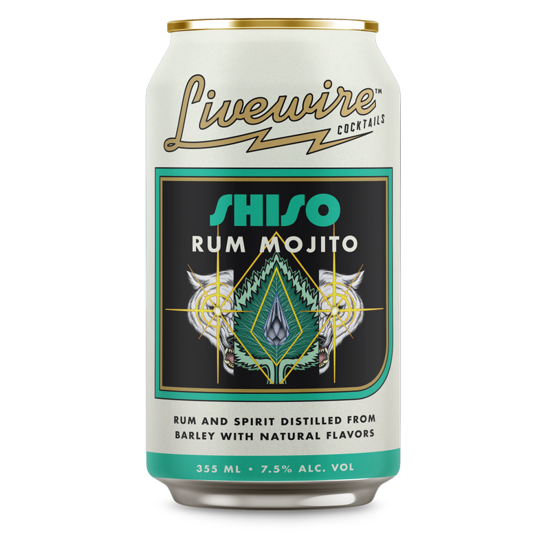 LiveWire Shiso Rum Mojito 4pk 12oz Can