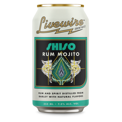 LiveWire Shiso Rum Mojito 4pk 12oz Can