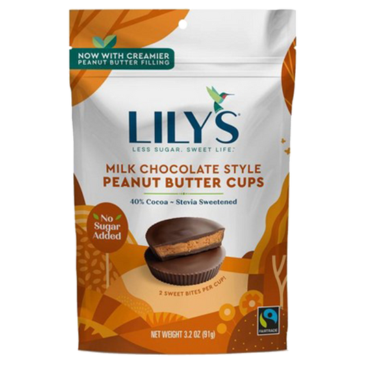 Lily's Milk Chocolate Peanut Butter Cups 3.2oz