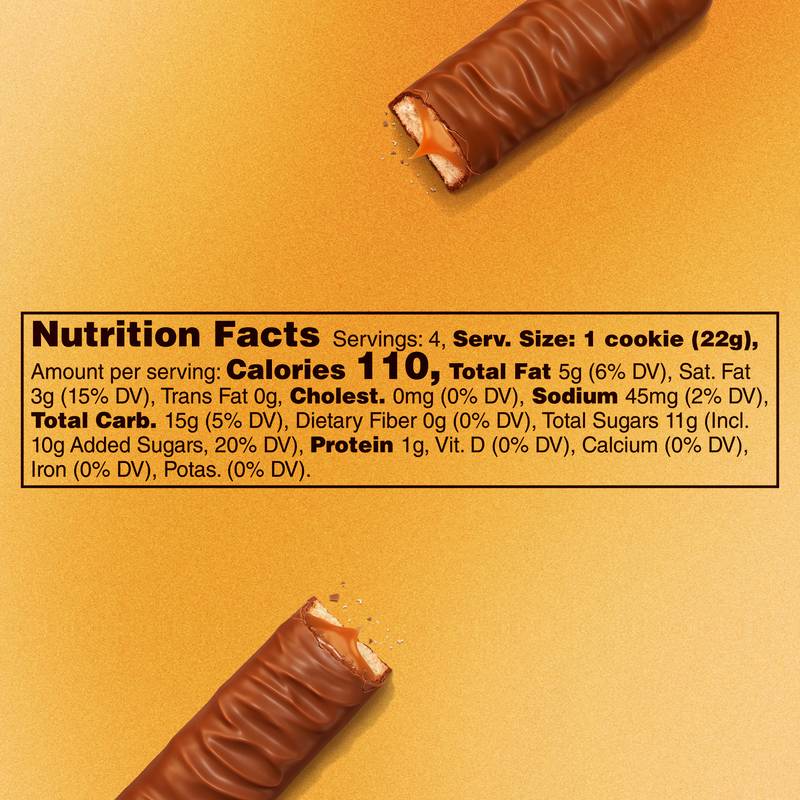 TWIX Milk Chocolate Caramel Cookie Candy Bar, Share Size, 3.02 oz