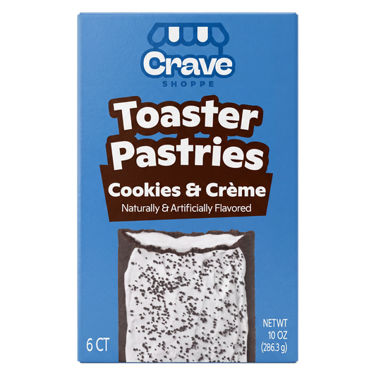 Crave Shoppe Cookies & Creme Toaster Pastries - 6ct