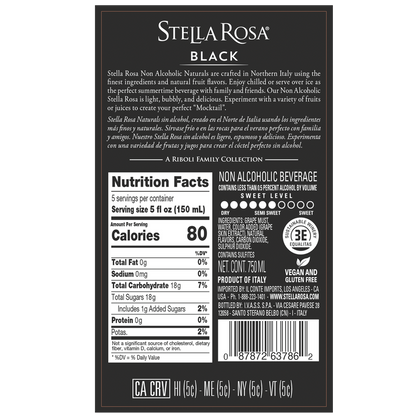 Stella Rosa Black - Non Alcoholic 750ml