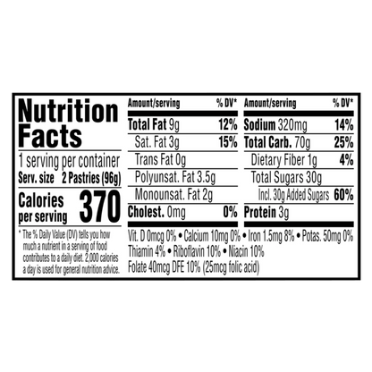 Pop-Tarts Frosted Strawberry Toaster Pastries 2ct case 6 CT