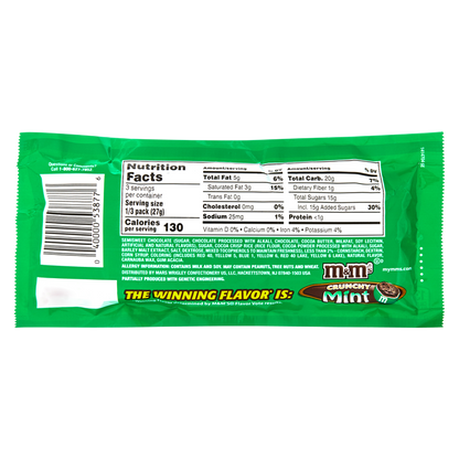 M&M's Crunchy Mint Share Size 2.83oz