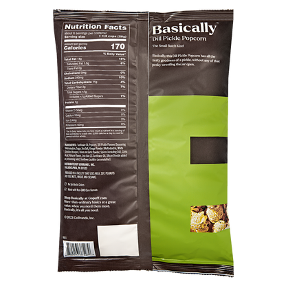 Basically Premium Dill Pickle Small Batch Popcorn 6oz