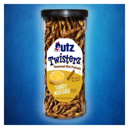 Utz Twisterz Seasoned Pretzels Tangy Mustard 21oz