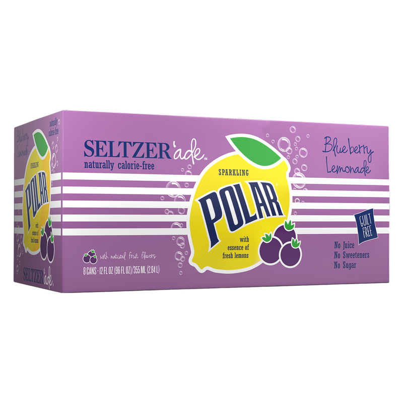 Polar Blueberry Lemonade Seltzer 8pk 12oz Can