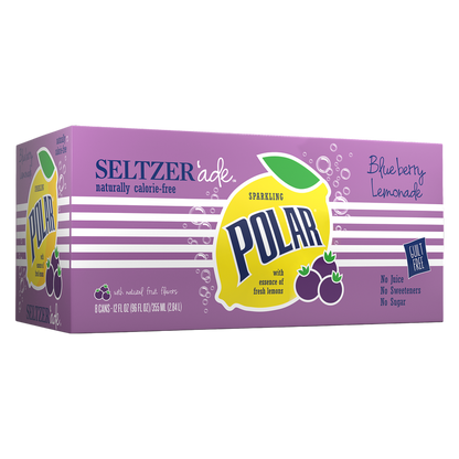Polar Blueberry Lemonade Seltzer 8pk 12oz Can