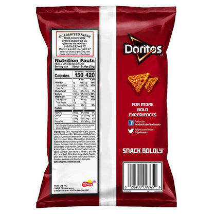 Doritos Nacho Cheese 2.5oz