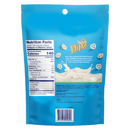 Flipz White Fudge Covered Pretzels 5oz