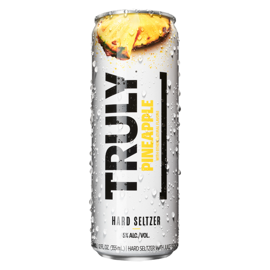 TRULY Pineapple Hard Seltzer Single 12oz Can 5.0% ABV