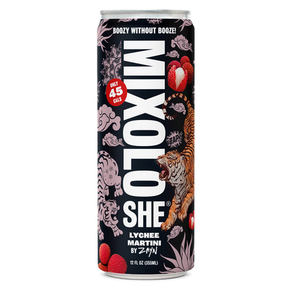Mixoloshe Lychee Martini by ZAYN Non-Alcoholic Cocktail 4pk 12oz Can