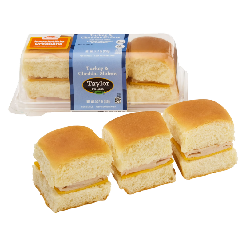 Taylor Farms Turkey & Cheddar Sliders - 5.57oz