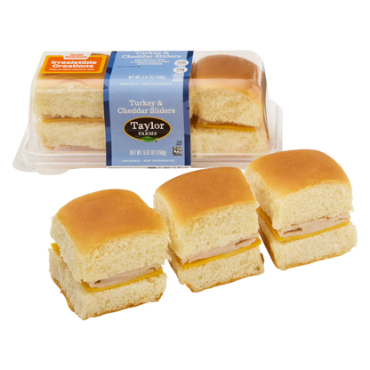Taylor Farms Turkey & Cheddar Sliders - 5.57oz