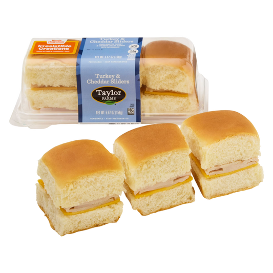 Taylor Farms Turkey & Cheddar Sliders - 5.57oz