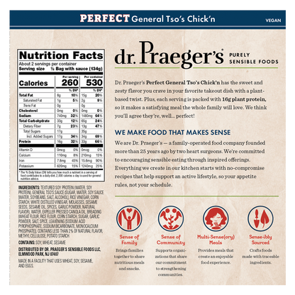 Dr. Praeger's Perfect General Tso’s Chick’n 9.5oz