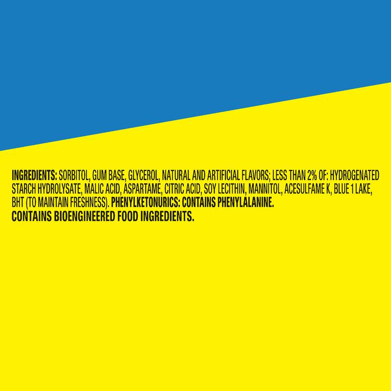 Extra Sours Blue Raspberry Sugar Free Chewing Gum - 15 Stick Pack