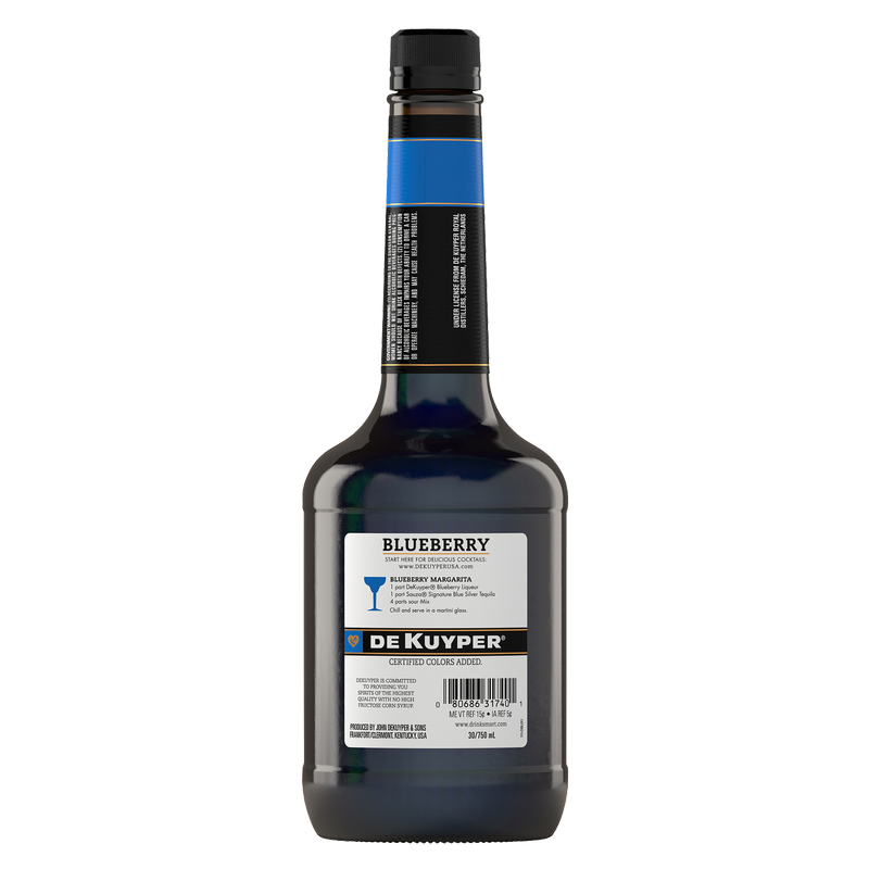DeKuyper Blueberry Schnapps 750ml