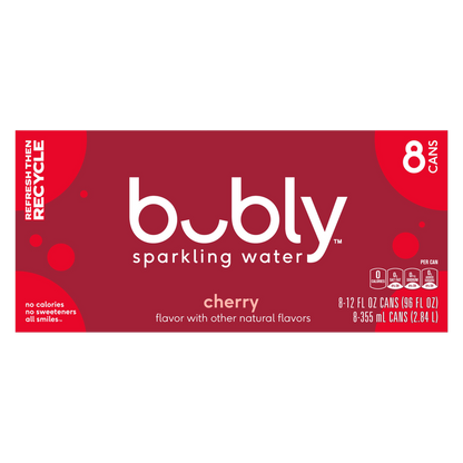 Bubly Cherry 8pk 12oz Can