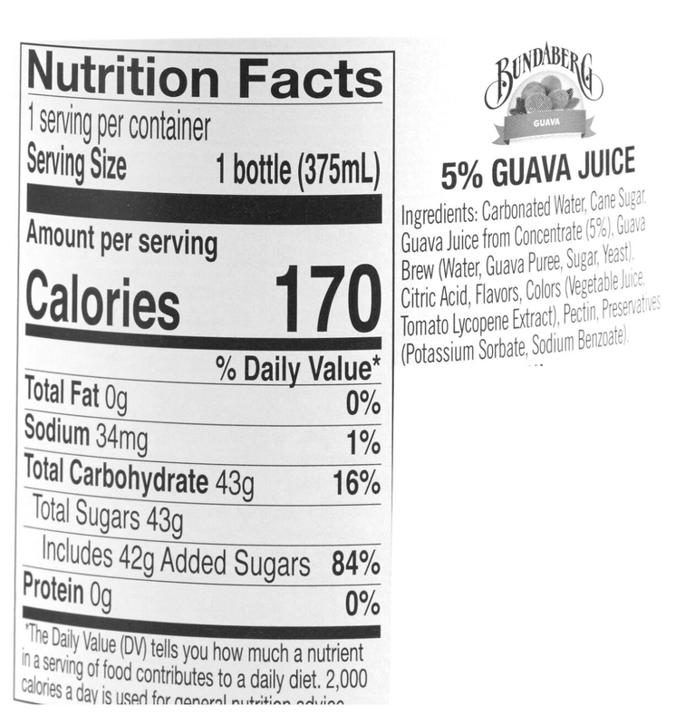 Bundaberg Guava 4pk 375ml Btl