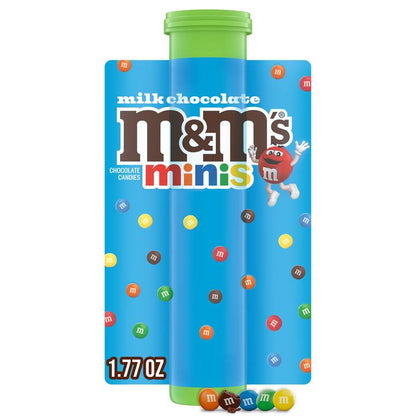 M&M'S Minis Milk Chocolate Candy, 1.77 oz Mega Tube (Packaging May Vary)