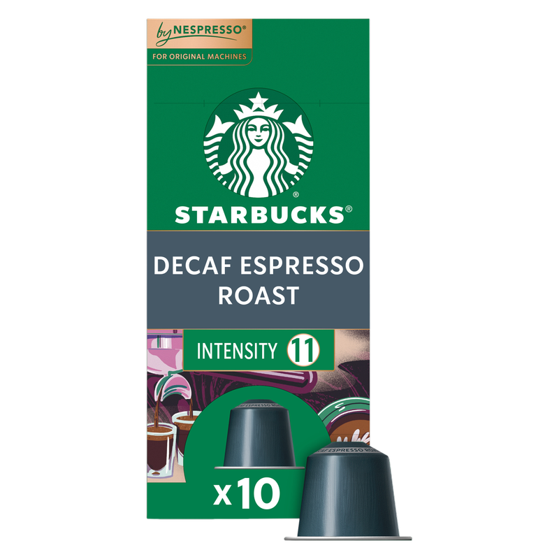 Starbucks By Nespresso Decaffeinated Espresso Roast 10ct Capsules