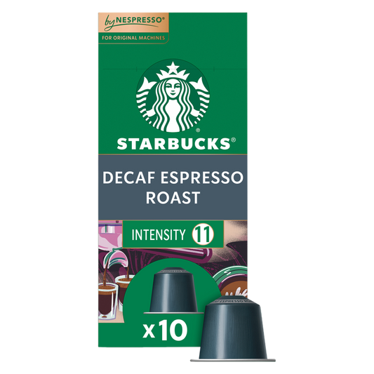 Starbucks By Nespresso Decaffeinated Espresso Roast 10ct Capsules