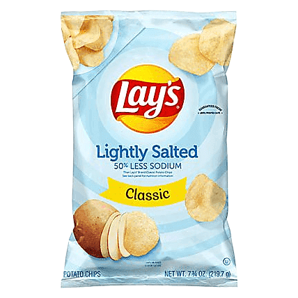 Lay's Lightly Salted Classic Potato Chips 7.75oz