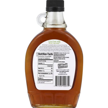 Wild Harvest Organic Maple Syrup, 12oz.