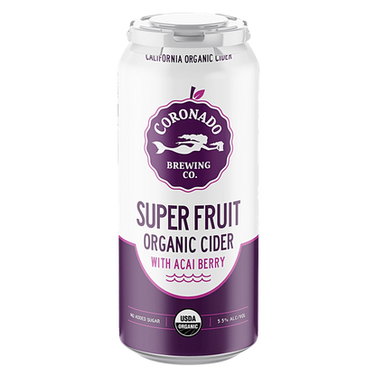 Coronado Brewing Co. Super Fruit Organic Hard Cider 4pk 16oz Cans