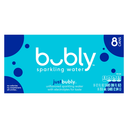 Bubly Unflavored 8pk 12oz Can