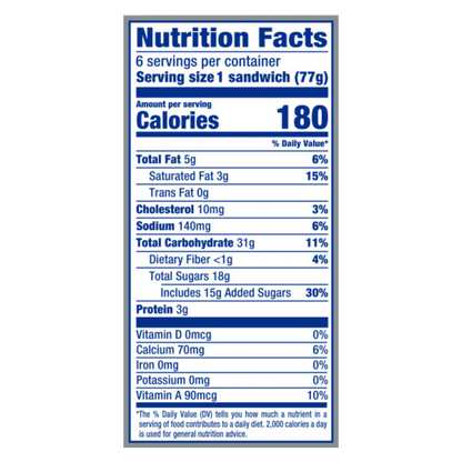 Klondike Classic Vanilla Ice Cream Sandwiches 6ct