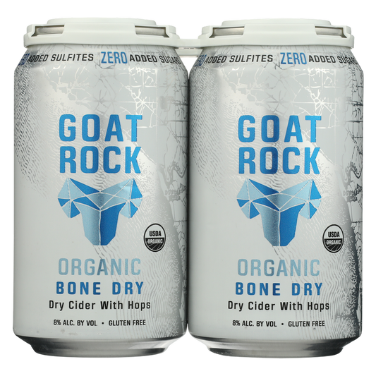 Goat Rock Organic Bone Dry Cider 4pk 12oz