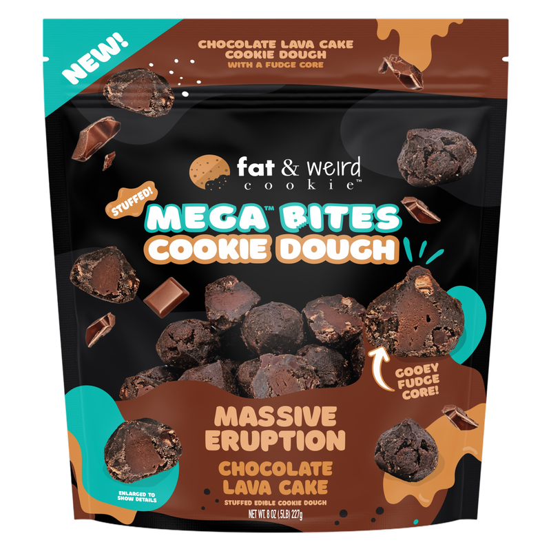 Fat and Weird Cookie Mega Cookie Dough Bites 8oz - Massive Eruption