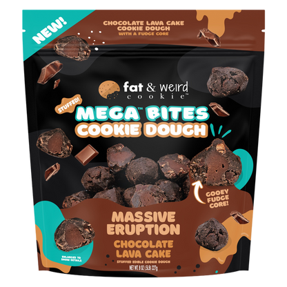 Fat and Weird Cookie Mega Cookie Dough Bites 8oz - Massive Eruption