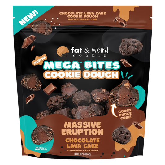 Fat and Weird Cookie Mega Cookie Dough Bites 8oz - Massive Eruption