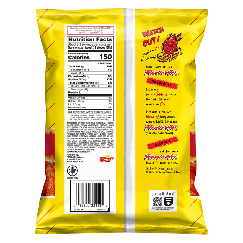 Chester's Flamin' Hot Fries 3.625oz