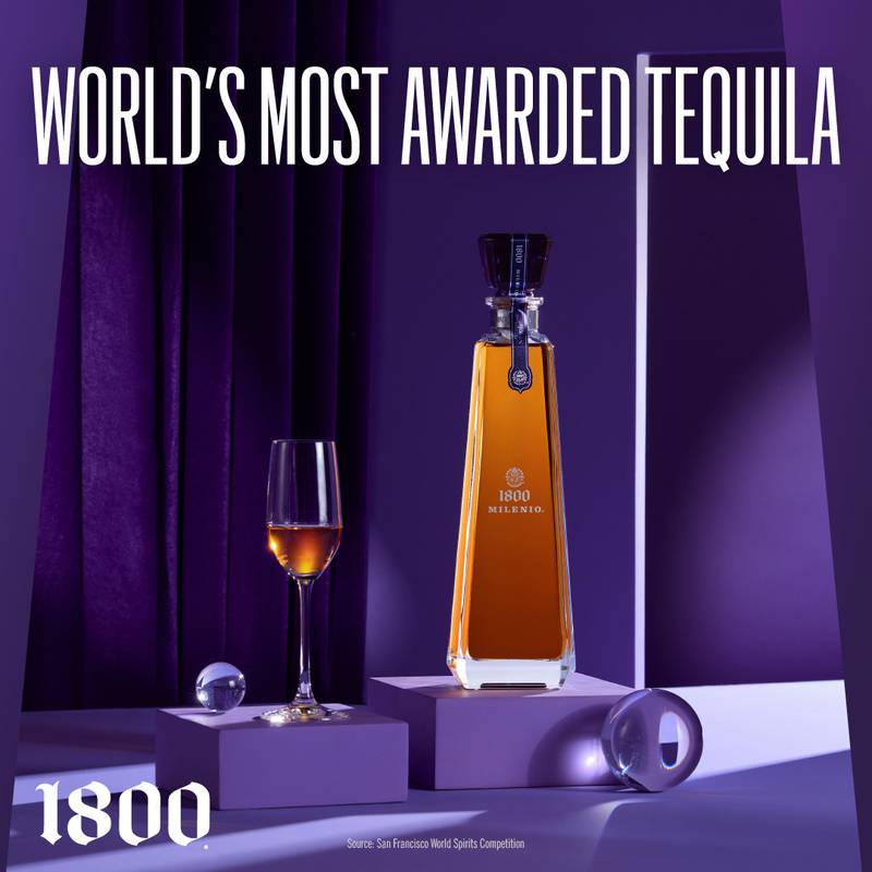 1800 Milenio Tequila Extra Añejo 750ml (80 Proof)