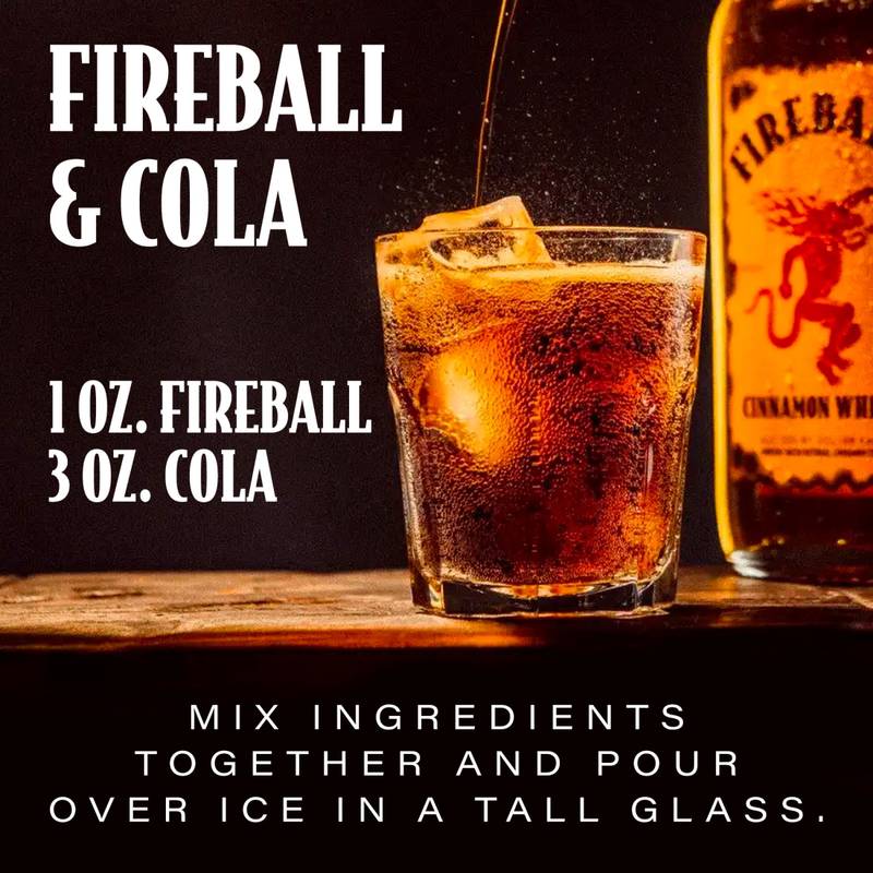 Fireball Cinnamon Whisky Ornaments, 3-Pack 50ml, 66 Proof (33% ABV)