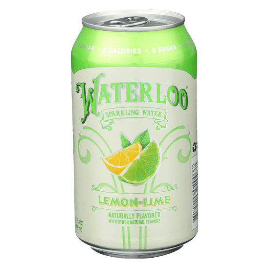 Waterloo Lemon Lime Sparkling Water 12oz Can