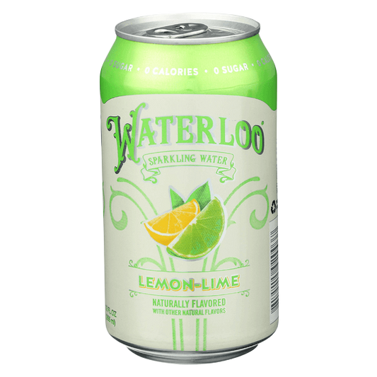 Waterloo Lemon Lime Sparkling Water 12oz Can