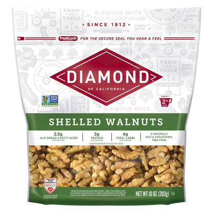 Diamond Shelled Walnuts, 10oz.