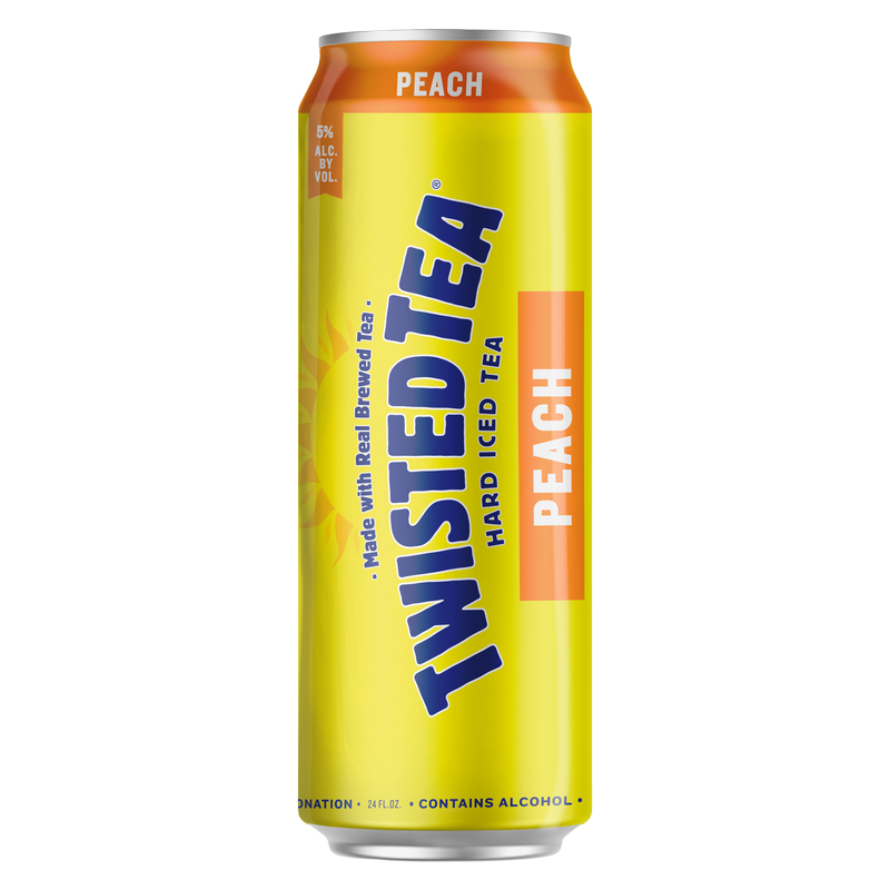 Twisted Tea Peach 24oz Can 5.0% ABV