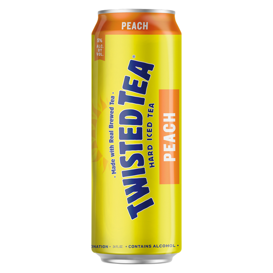 Twisted Tea Peach 24oz Can 5.0% ABV