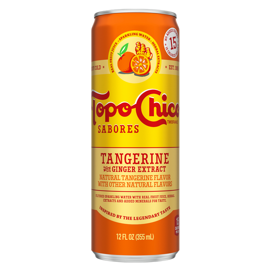Topo Chico Sabores Tangerine Ginger 12oz Can