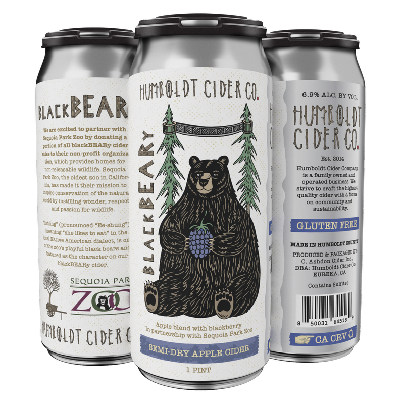 Humboldt Cider Co. Seasonal - BlackBEARy (4PKC 16 OZ)