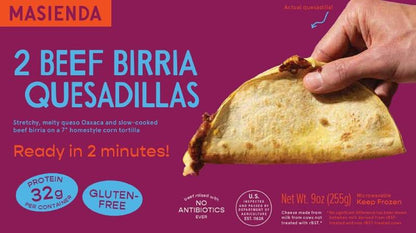 Masienda Beef Birria Quesadillas 9oz