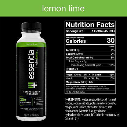 Essentia Hydroboost Lime 15.2oz Btl
