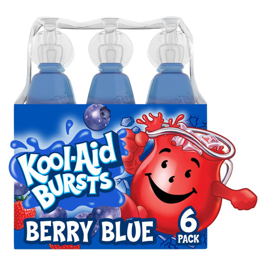 Kool Aid Bursts Berry Blue Juice 6pk 6.75oz Btl