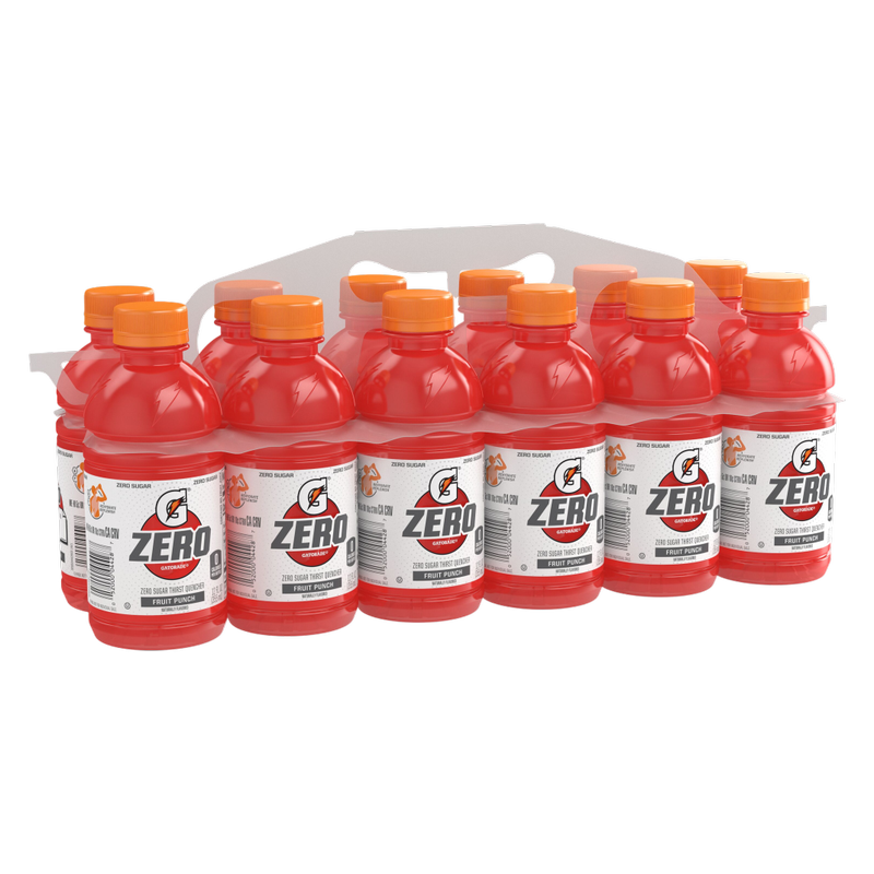 Gatorade G Zero Fruit Punch 12pk 12oz Btl